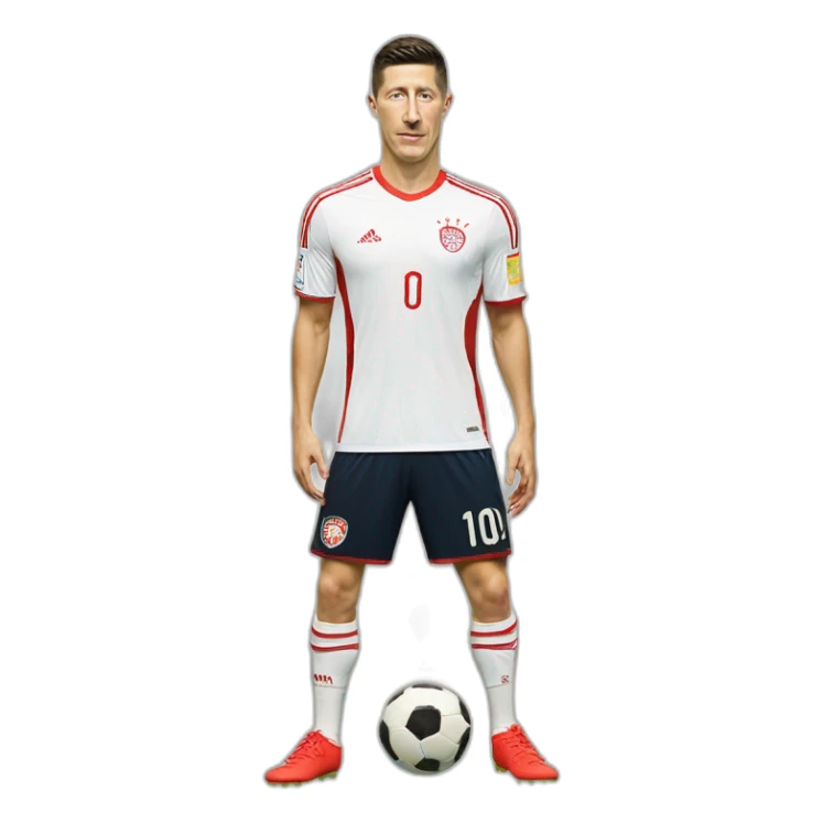 Lewandowski foot POLSKA reprezentacja sticker