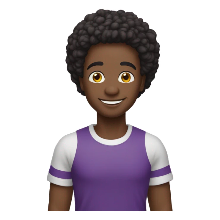 et PELE BRANCA roxo feliz sticker