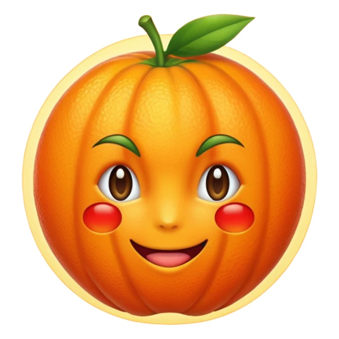 Make an emoji of kitsuna fruit sticker