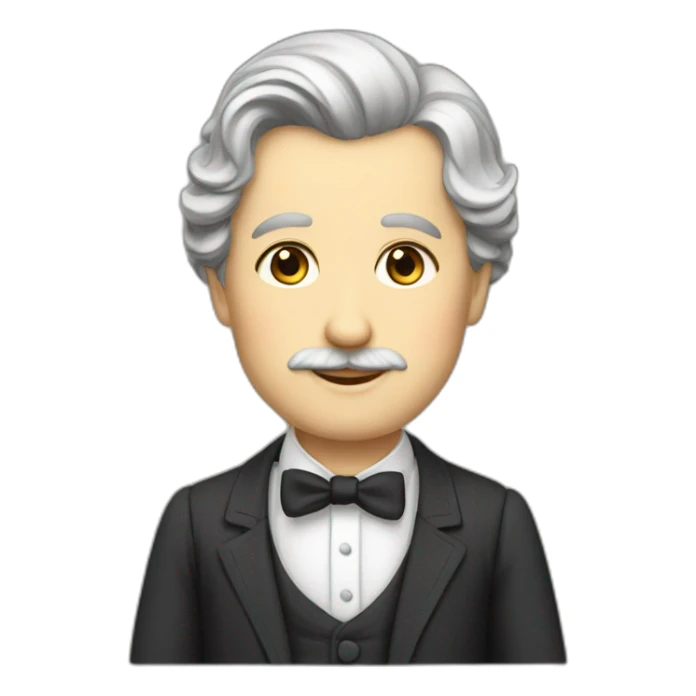 teacher from the 19th century Russian empire in a suit sticker