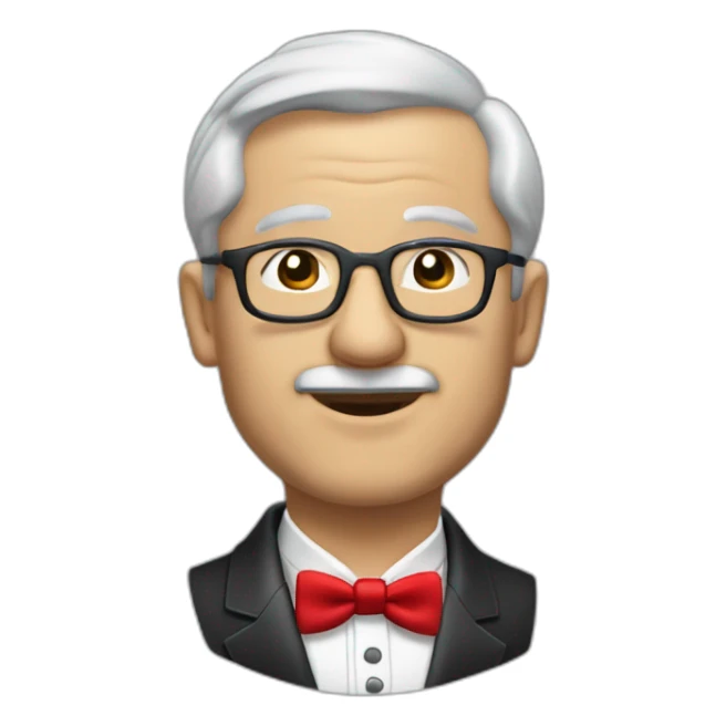 jenkins-a-gray-haired-balding-butler-wearning-dinner-jacket-with-red-bow-tie-with-closed-eyes-no-glasses-and-closed-eyes-without-glasses sticker