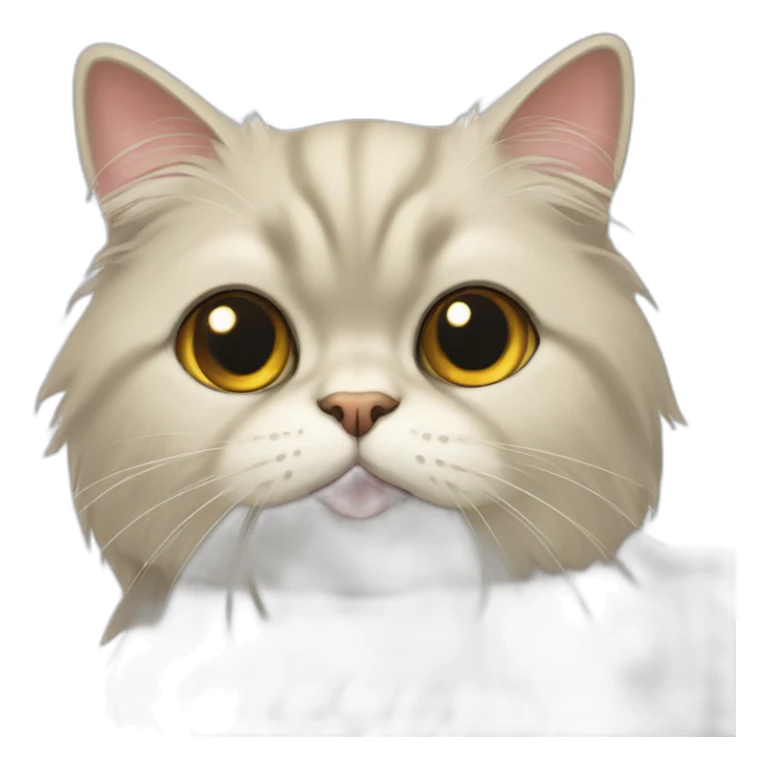 shorthair Persian cat sticker