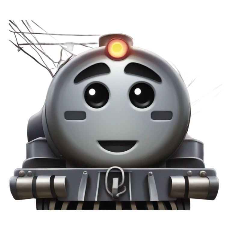 A electric locomotive (With little Kirby shiny eyes) sticker