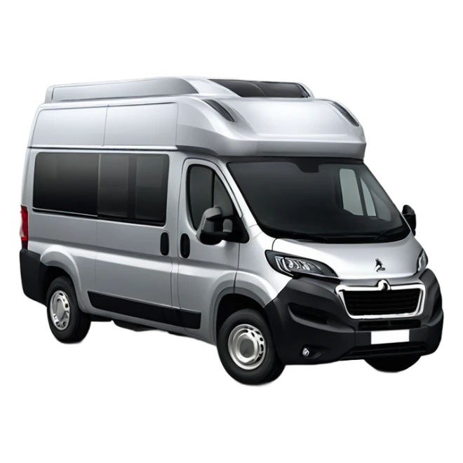 Standard Peugeot Boxer L3H2 Campervan with two windows on the right side silver  sticker