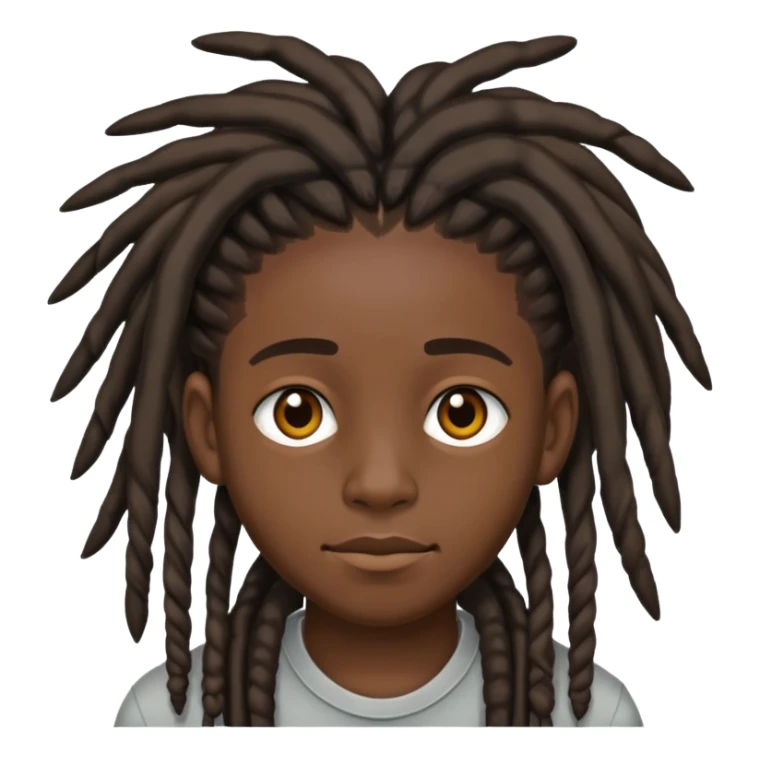 black teen with dreads sticker