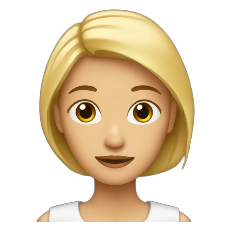 woman with thin arms. sticker