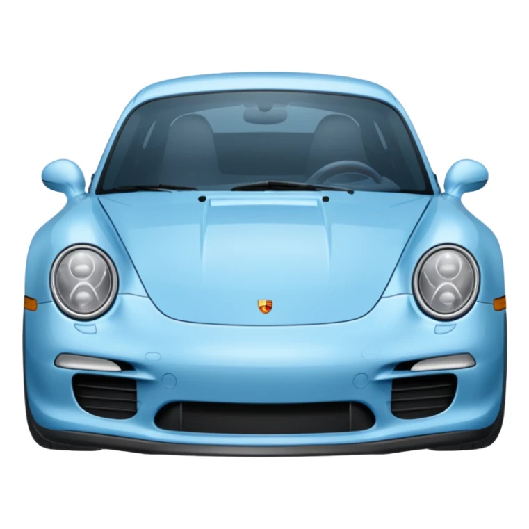 Babyblue porsche sticker