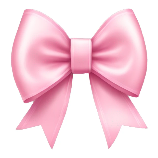 light pink ribbon bow sticker