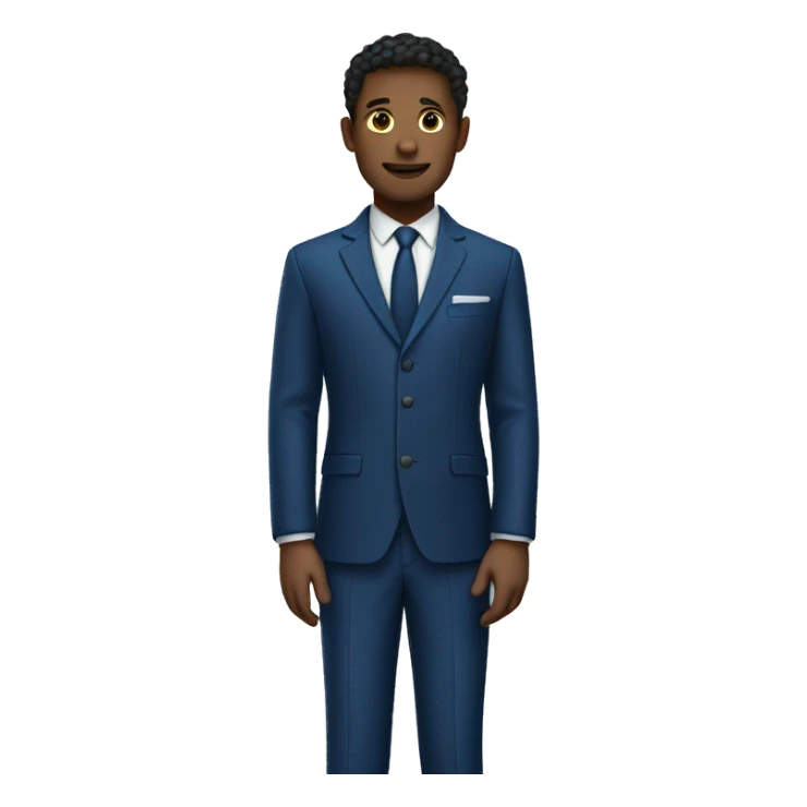dark blue suit  sticker