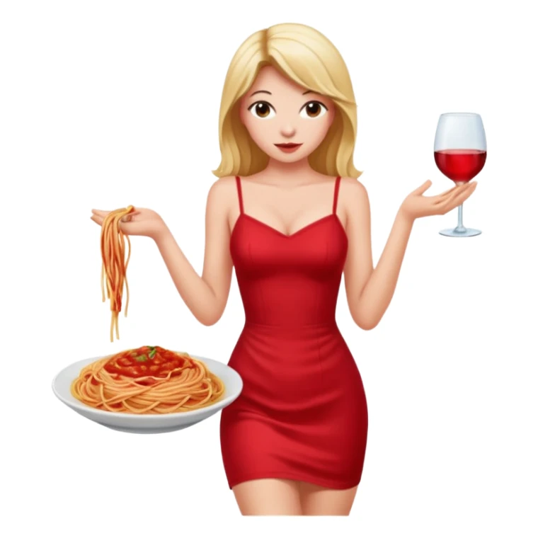 Rosé in short sexy red dress sticker