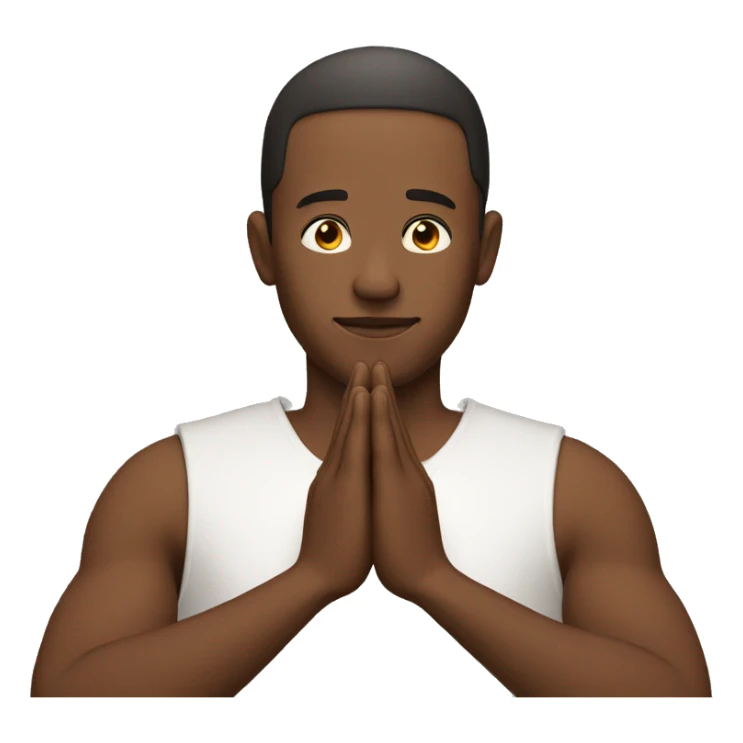 no person, just prayer hands without sleeves sticker