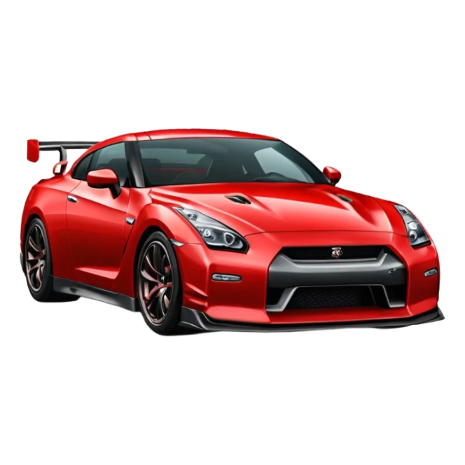 GTR 35 vermelho lindo sticker