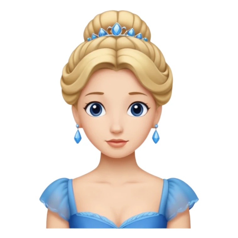 cendrillon elle a les cheveux relevés sticker