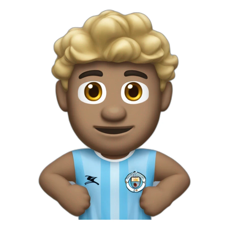 mario in manchester city jersey sticker