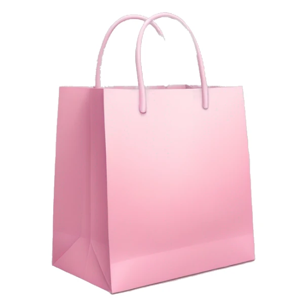 pastel pink shopping bag sticker