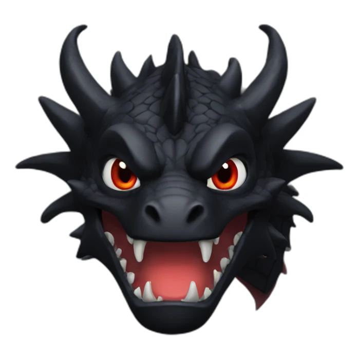 Red eyes black dragon sticker