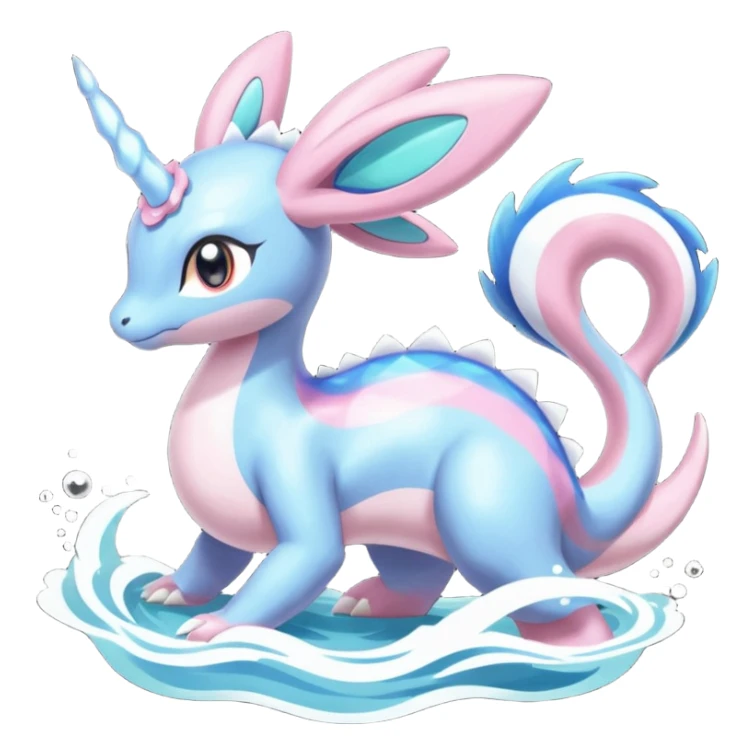Lapras-Meloetta-Sylveon-Dialga-Suicune-fusion sticker