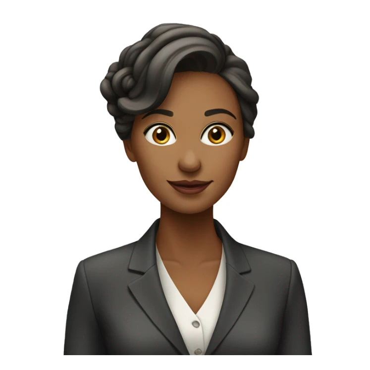 a young, elegant woman in a sophisticated business setting. 
  sticker