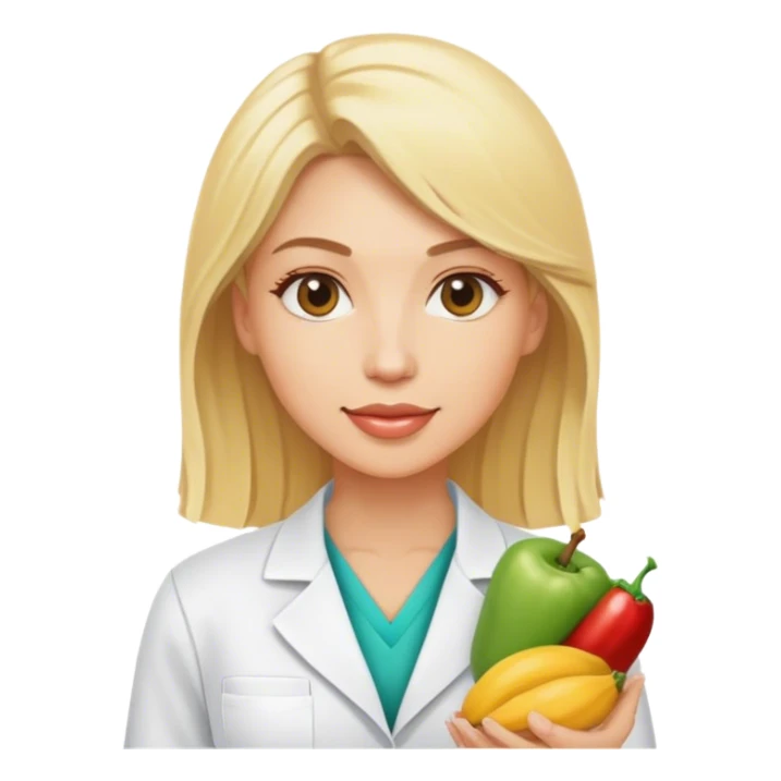 blonde nutritionist, healthy sticker