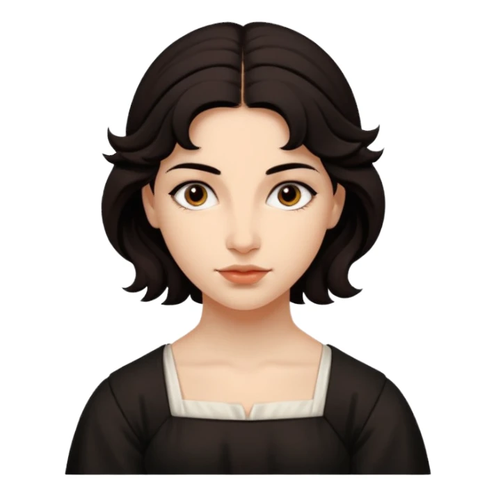 girl in the style of Caravaggio sticker