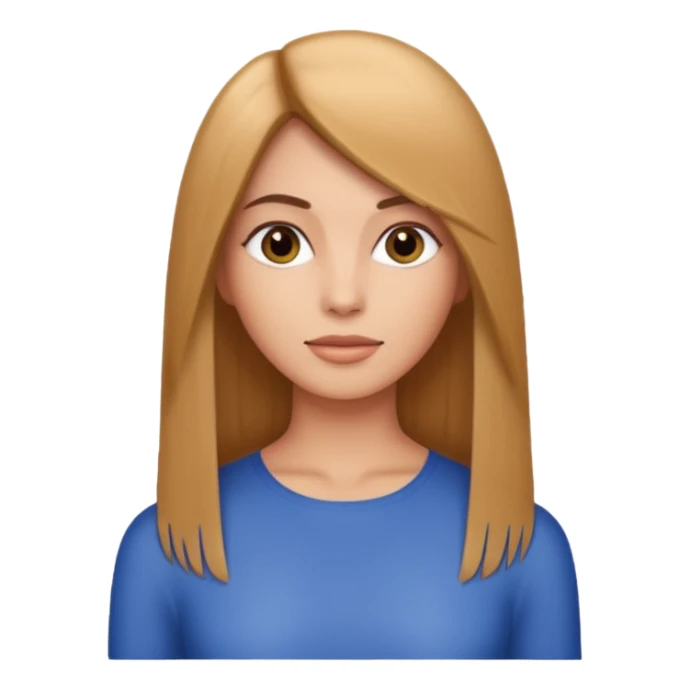 A women with keratin hair straight  sticker