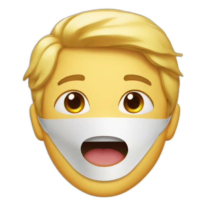 mouth taped shut sticker