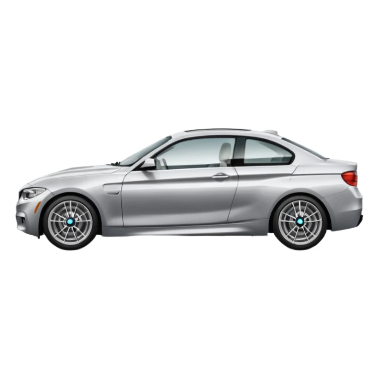 side view of a BMW car sticker