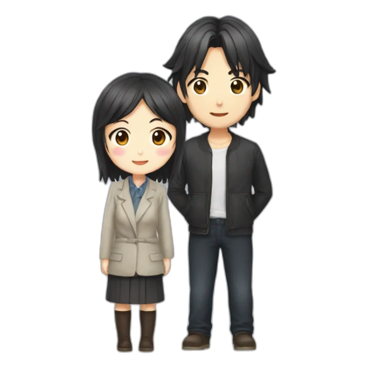 Megumi Fushiguro et Yuji en couple sticker