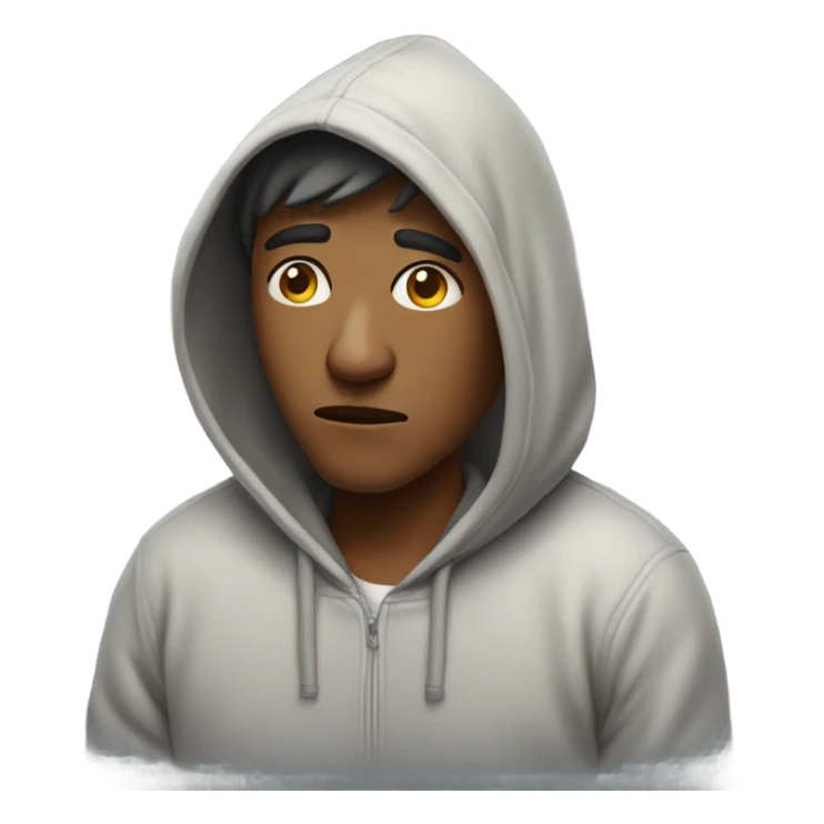 Sick wearing a hoodie sticker