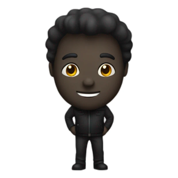 Un noir qui rigole dans le noir sticker