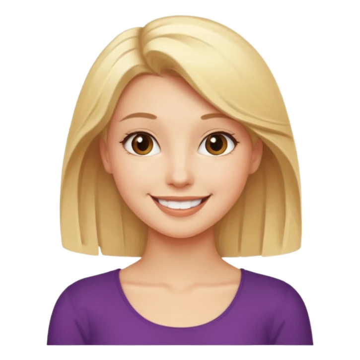 blonde girl in a graceful pose posing for the camera sticker