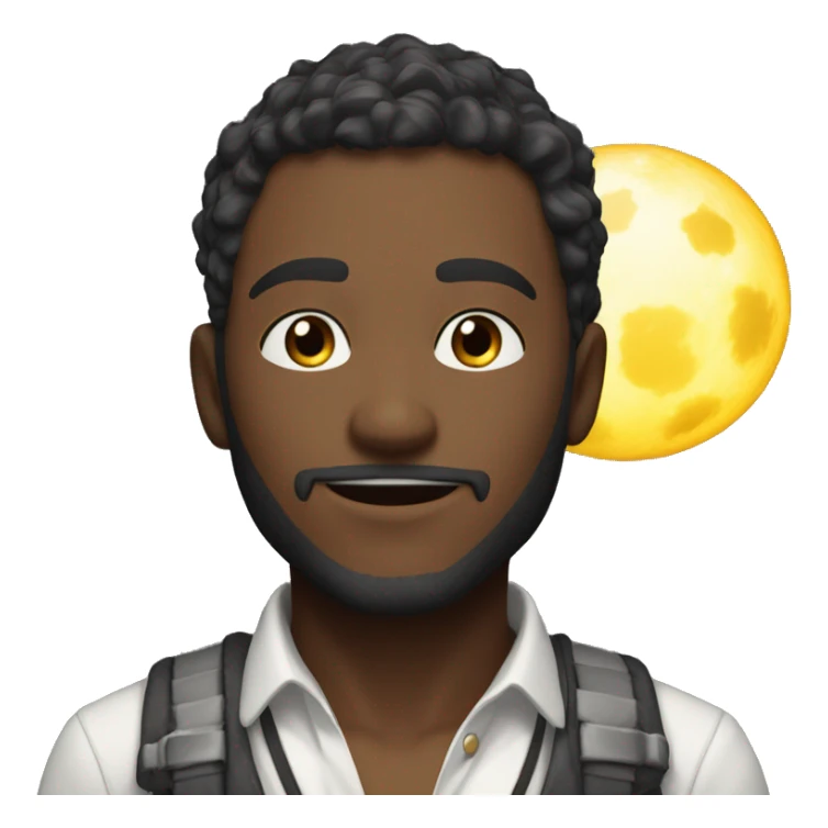 a anime character casting a powerfull skills with a quote ''come to moonlight and enjoy gaming with us'' sticker