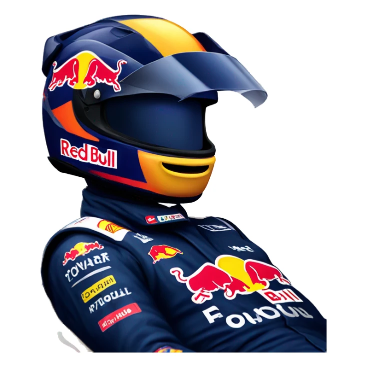 red bull riding f1 car sticker