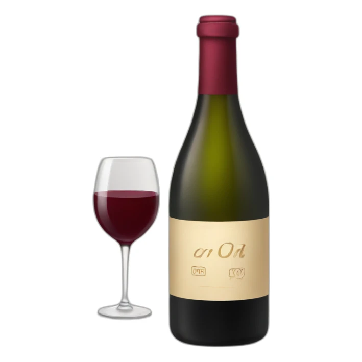 bottle of wine sticker