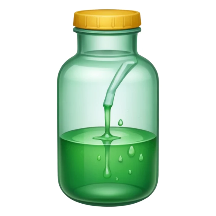 leaking from a chemical jar on the side and leaking some chemical    sticker