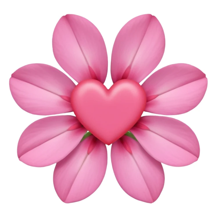 Create a minimalist, pastel-colored emoji inspired by the stock flower (Şebboy), with soft petals and a hidden heart symbol to represent love and tenderness. sticker