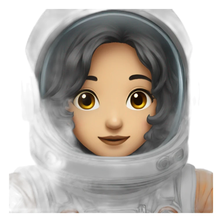 Anime girl astronaut sticker