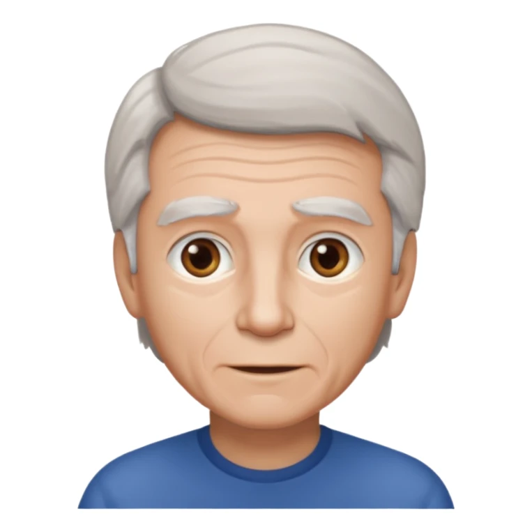 boy hair brown 70 yeear old hairr white sticker