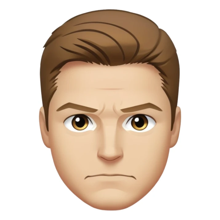 hawkeye clint barton portrait marvel, brown hair from captain america: civil war sticker