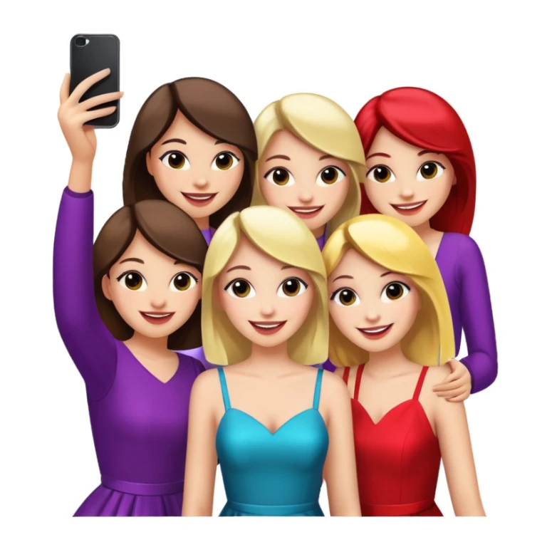 girls taking selfie in club sticker