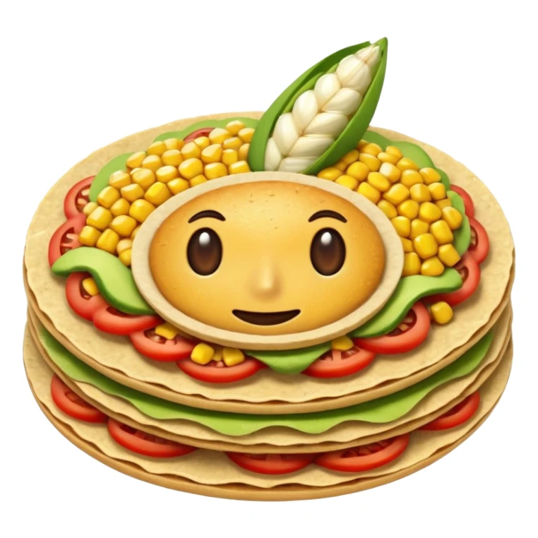 plain corn tostadas sticker