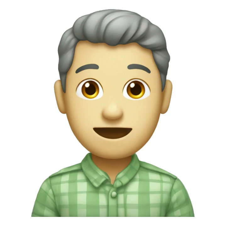 sage green cute check sign  sticker