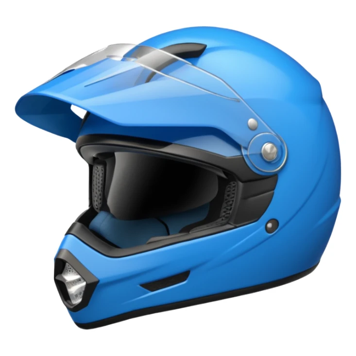 emoji capacete de moto azul (use a cor no HEX/HTML #1440FF) sticker
