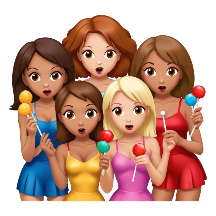 Spice girls, chupa chups lollipop sticker
