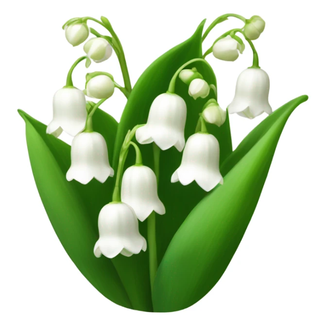 Lily of the valley flower sticker