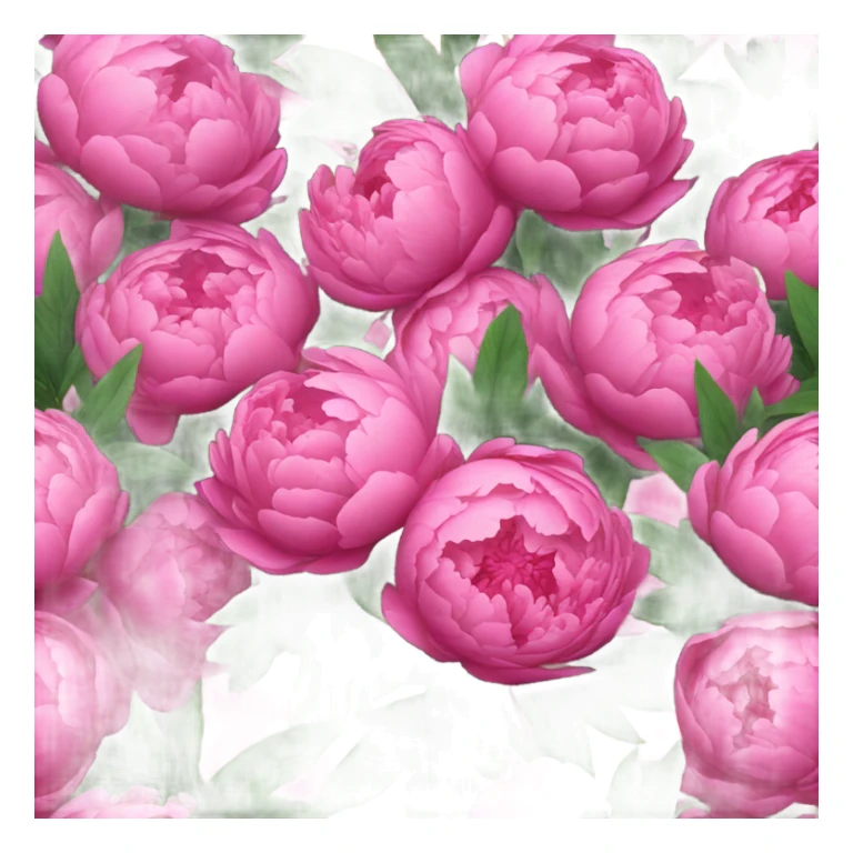 Bouquet of pink peonies sticker