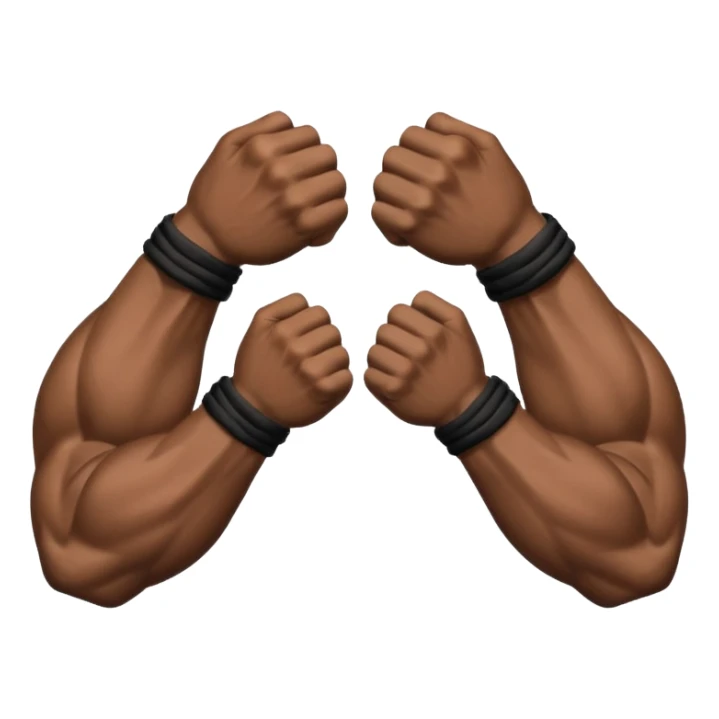 Wakanda forever . Two black fists crossing in an x pattern sticker