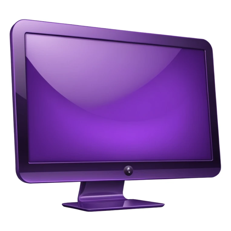 dark purple wide screen monitor sticker