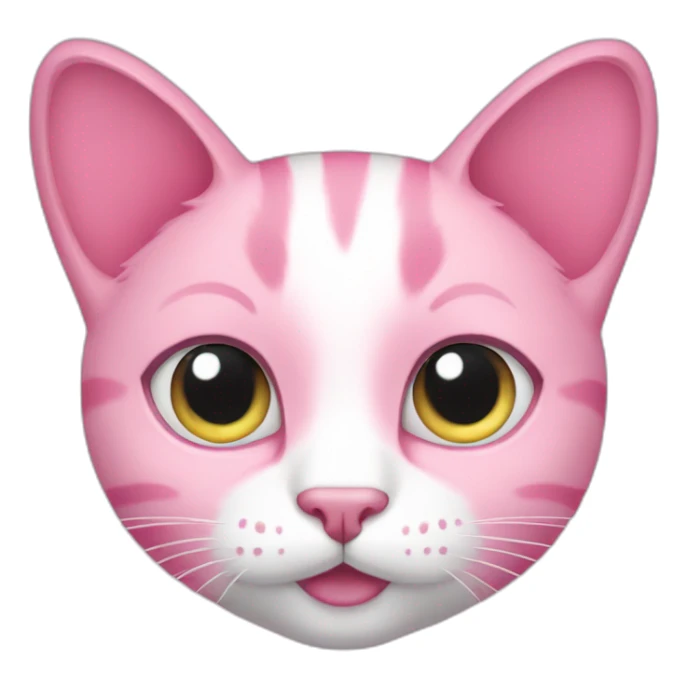 Pink cat  sticker
