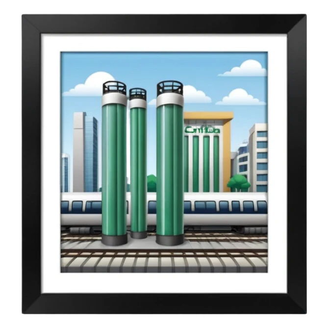 estação tubo de curitiba sticker